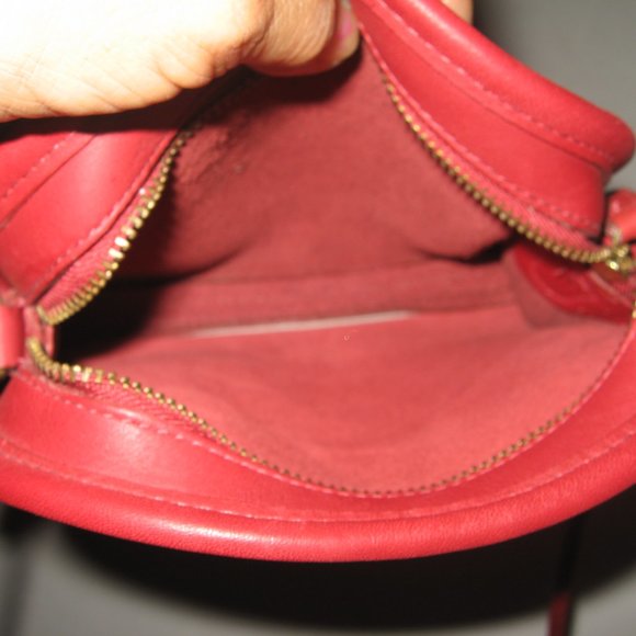 ❤️ 3 Piece COACH RED Abbie 9017 Mini Crossbody Purse +FOB and Dustbag - Picture 10 of 10